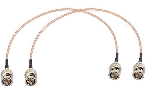 Superbat 3G HD SDI BNC Cable 1ft (30cm) - 75 Ohm for Cameras & 4K/8K Video Equipment (2 Pack)