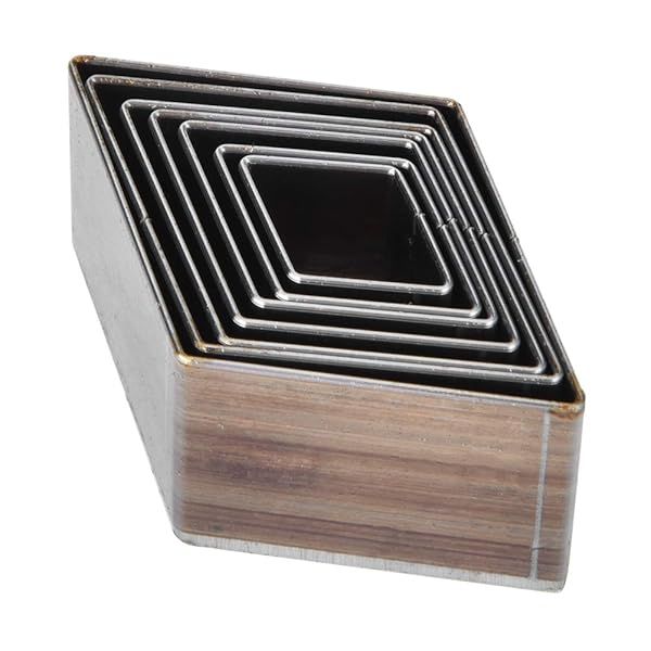 7pcs Leather Punch Set - 20-50mm Rhombus Hole Cutter for DIY Craft, Bag, Belt & Wallet Making