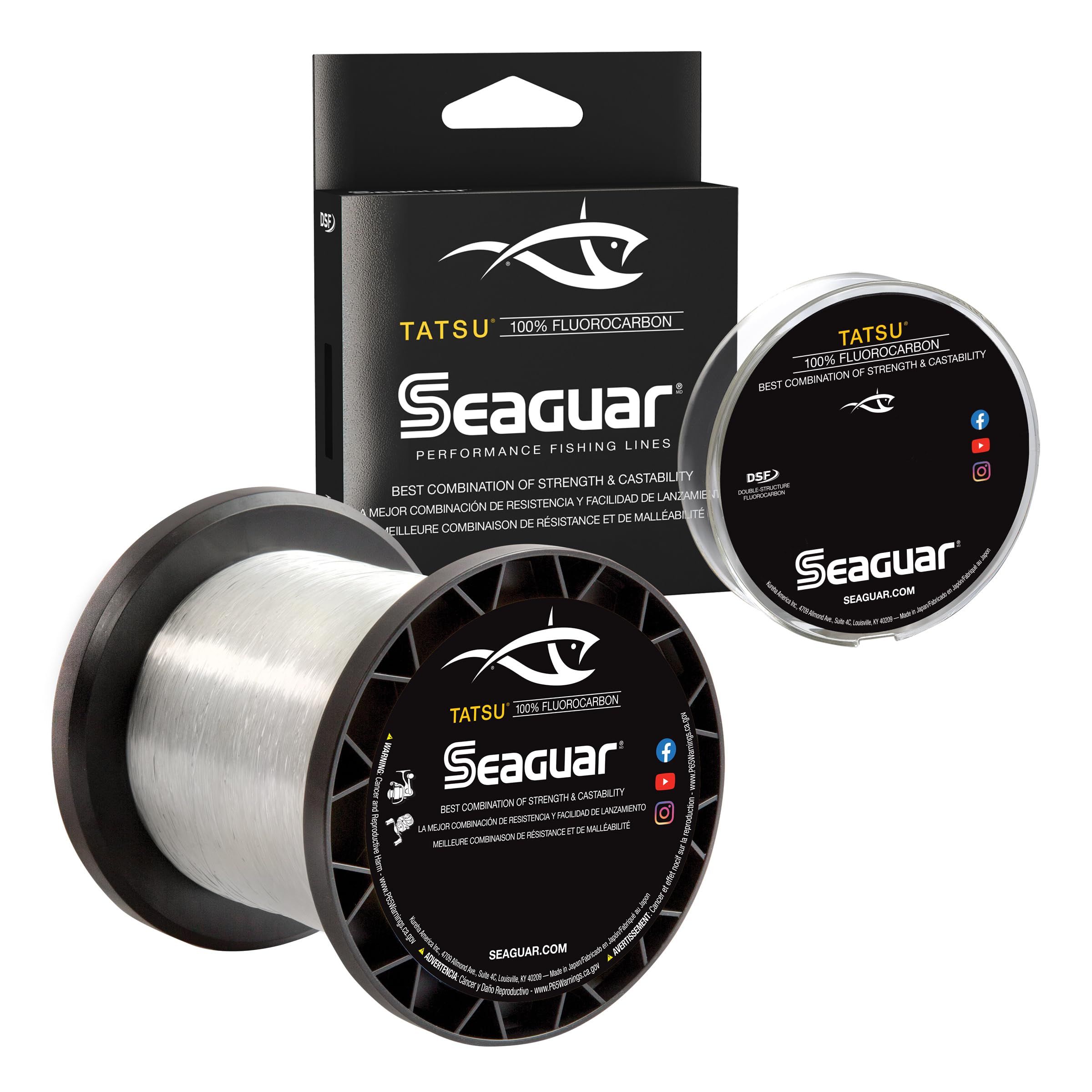 Seaguar Tatsu 100% Fluorocarbon Fishing Line 20lbs 200yds - Ultimate Strength & Performance