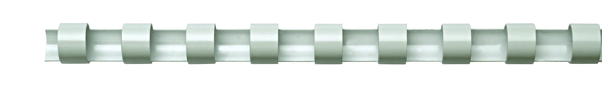 Fellowes 45mm A4 Oval Plastic Binding Combs - White, 50 Pack for Easy Document Binding