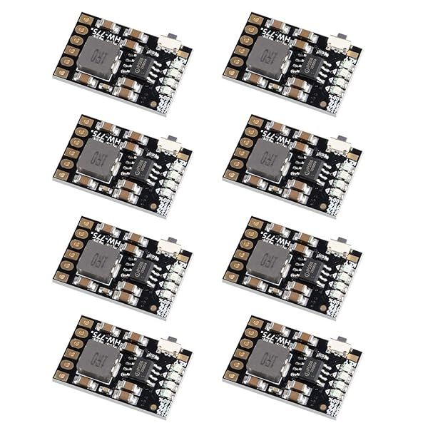 8PCS 2A 5V Charge Discharge Module for 18650 Lithium Battery - Boost Power Supply & Protection PCB