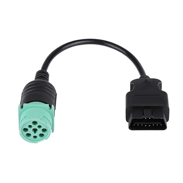 J1939 9 Pin to 16 Pin OBD2 Truck Diagnostic Adapter for Cummins - 9 Pin Deutsch Connector