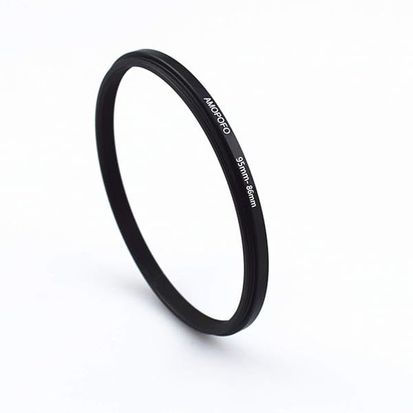 95mm to 86mm Metal Step Down Ring Adapter for UV, ND, CPL Filters - Compatible with All 95mm Camera Lenses