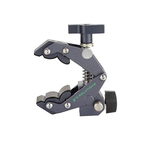 "9.Solutions Savior Clamp: Articulated Jaws & Hex Socket for 5/8" Pins - Max Load 66lbs, Perfect for Oddly Shaped Objects"