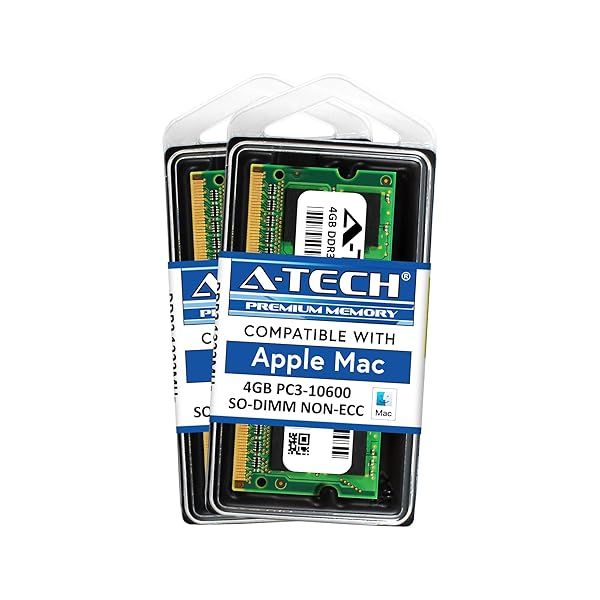 Upgrade Your Mac: A-Tech 8GB RAM Kit for 2010-2011 iMac & Mac Mini - PC3-10600 1333MHz