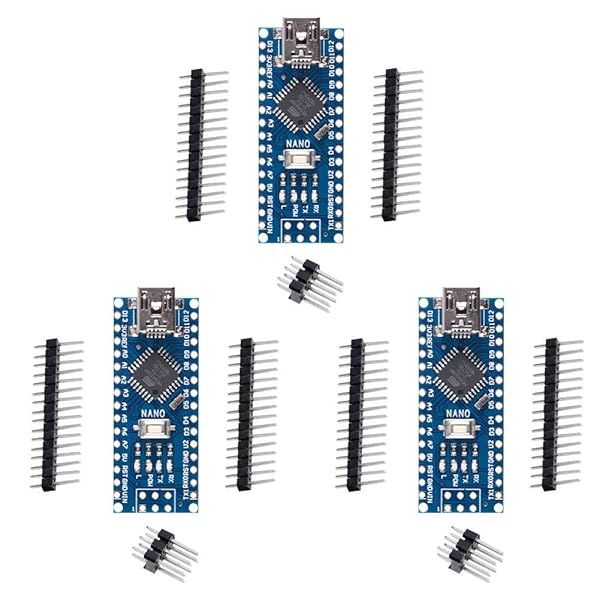 ACEIRMC Arduino Nano V3.0 Board (3 Pack) - CH340/ATmega328P Compatible, No USB Cable Included