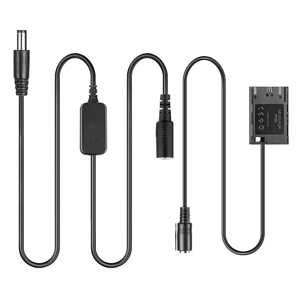 ACK-E6 12V-24V Adapter & DR-E6 LP-E6 Coupler for Canon EOS 60Da, 70D, 80D, 5D3, 5D4 - Full Decoded Power Solution