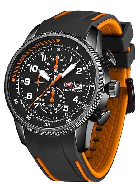 Shop AIMES Men's Waterproof Military Chronograph Watch - Stylish, Multifunctional & Luminous Silicon Strap for Casual & Business Wear