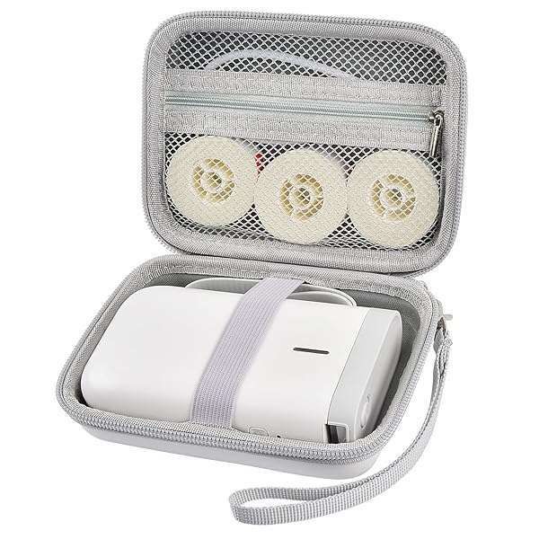 ALKOO Case Compatible with NIIMBOT D11 Label Maker Printer, Storage Bag for Phomemo D30 for Canon for Ivy 1/2 for HP Sprocket Mini Photo Printer & Label Paper Accessories- Holder Box Only