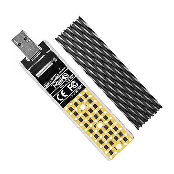 ANYOYO M.2 to USB Adapter - 10 Gbps NVMe/SATA Converter for 2242/2260/2280 SSDs