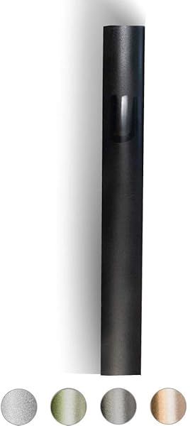 Waterproof Aluminum Mezuzah Case - Easy Peel & Stick Installation | A&S Mezuzot (Black, 6 inch) for Home Blessing