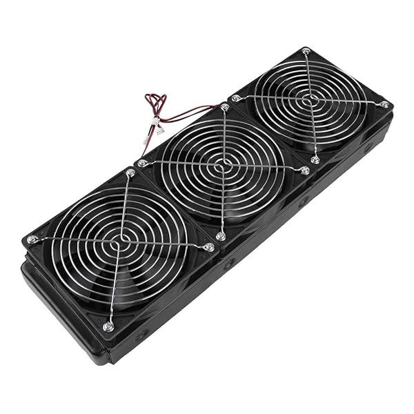 ASHATA 360mm CPU Water Cooling Radiator - 18 Pipe Aluminum Heat Exchanger for PC Cooling System