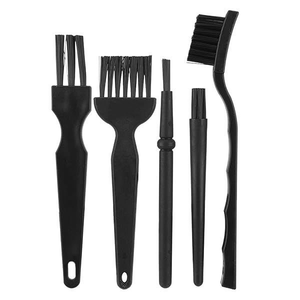 ASHATA 5pcs Keyboard Cleaning Brush Kit - Portable Anti-Static Dusting Tools for Computers & Small Spaces
