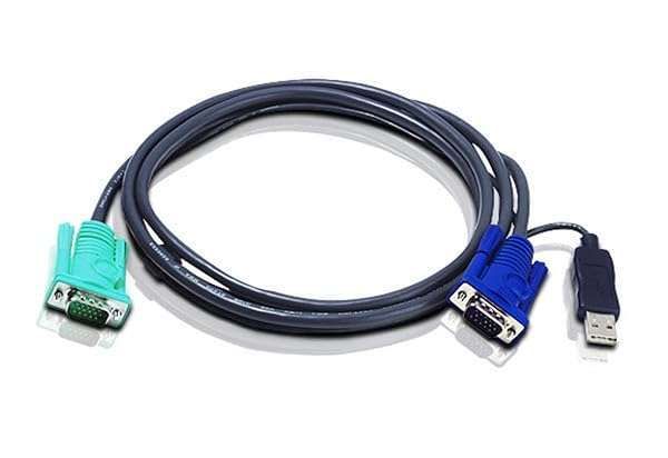 Buy ATEN USB KVM Cable 10ft - SPHD-15 Male to VGA & USB A 2L5203U for Seamless Connectivity