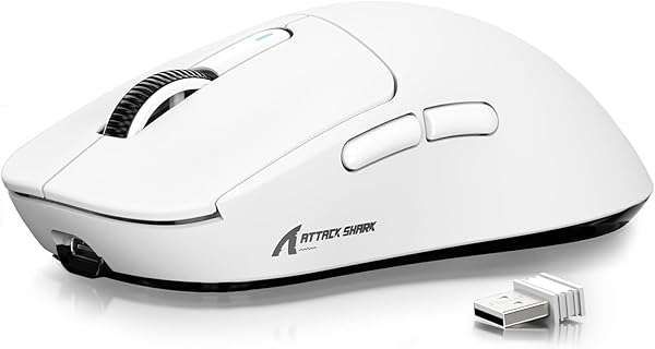 ATTACK SHARK X3 Wireless Gaming Mouse: 49g Ergonomic, 26K DPI, 200h Battery, Programmable for PC/Mac