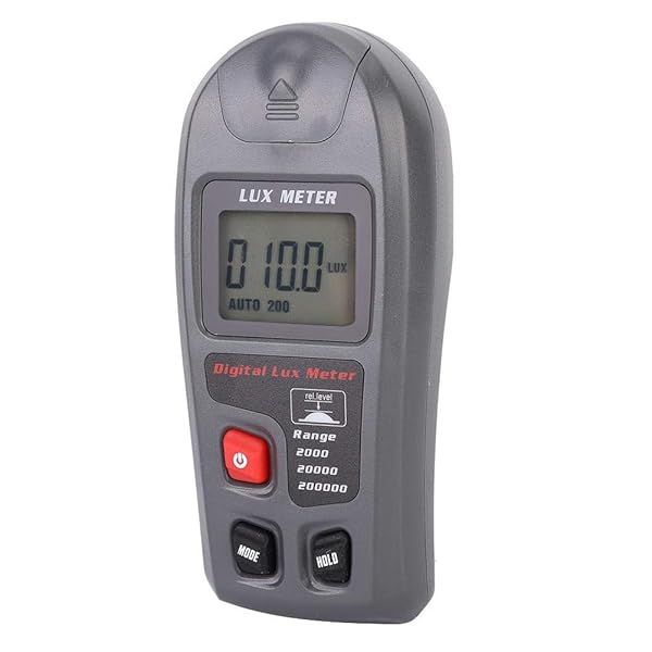 Buy AUNMAS Handheld Digital Luxmeter - High Accuracy Light Meter with LCD Display, Range 0.1-200,000 Lux