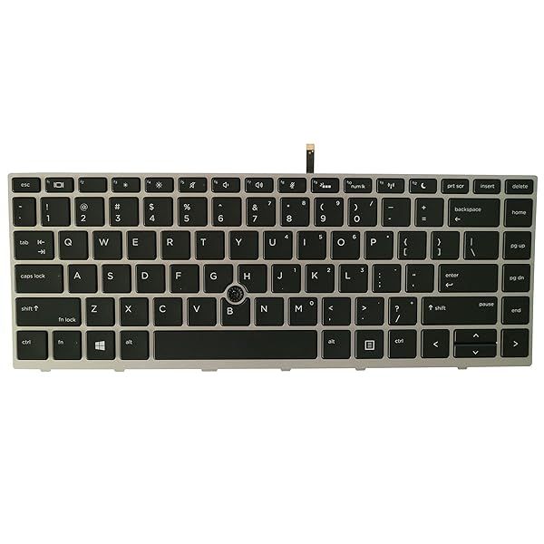 Buy AUTENS Replacement US Keyboard for HP ProBook 640 G4/G5 - Silver Frame & Backlight