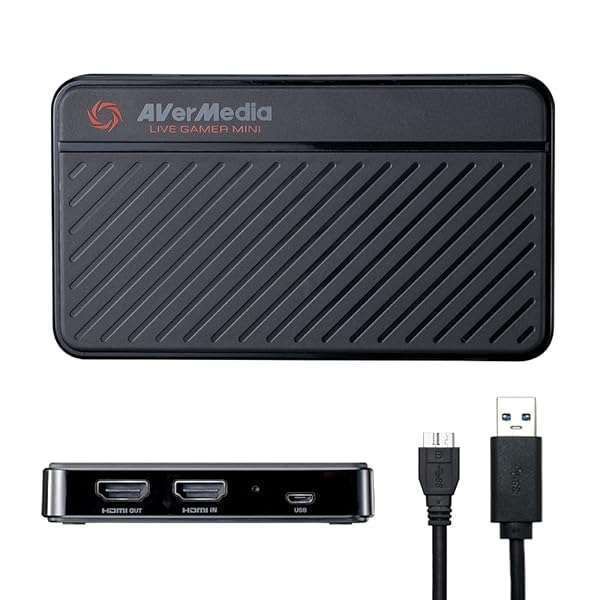AVerMedia Live Gamer Mini: 1080p60 Capture Card for OBS, Xbox Series X/S, PS5, Switch - Plug & Play for Windows 11 & macOS 12
