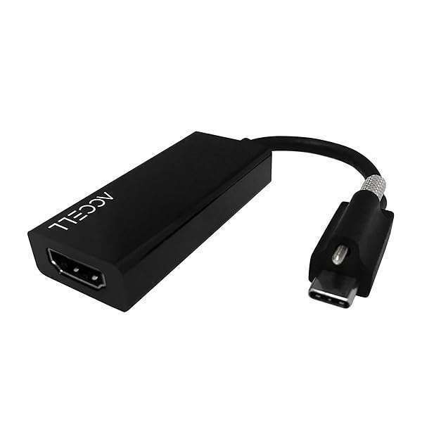 Accell USB-C to HDMI 2.0 Adapter with Secure Anchor Screw & CEC - U187B-006B-23