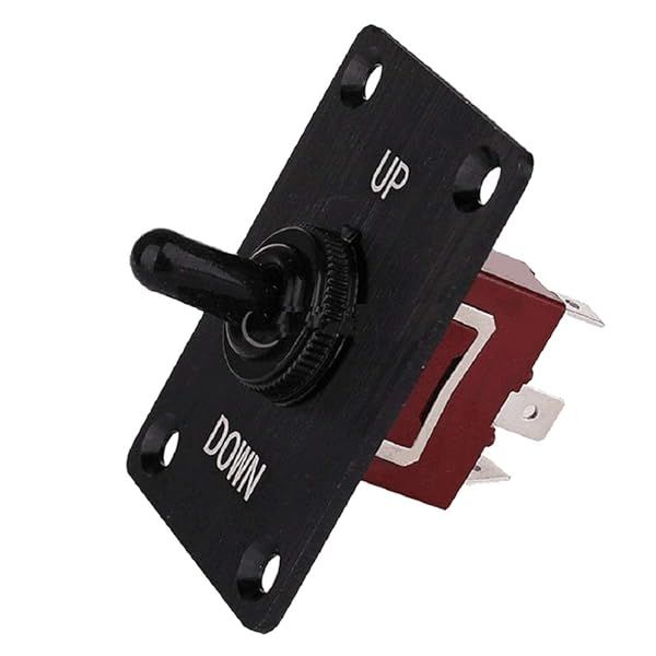 Acouto 3-Position Marine Toggle Switch - DC12V 15A Rocker Switch for RV & Boat Trim Tabs