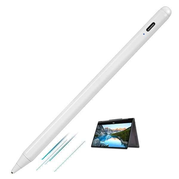 Active Stylus Digital Pen for Dell Laptops - Ultra Fine Tip, Type-C Rechargeable, Perfect for Drawing & Sketching