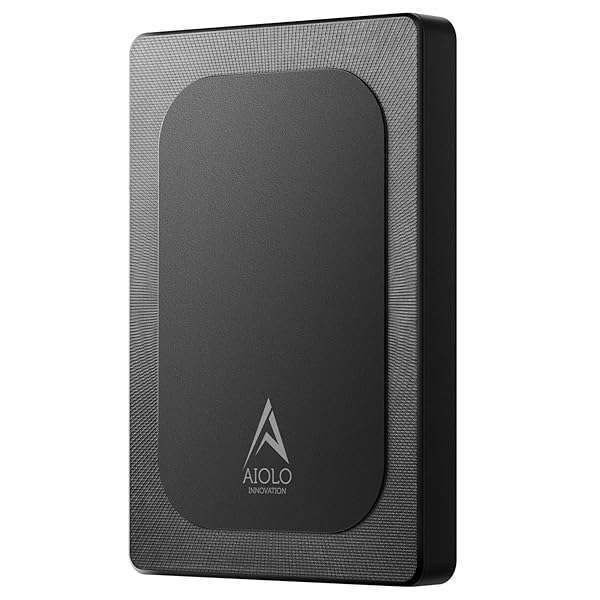 Aiolo Innovation 5TB Ultra Slim Portable HDD - USB 3.0 for PC, Mac, PS4, Xbox | Fast Storage Solution