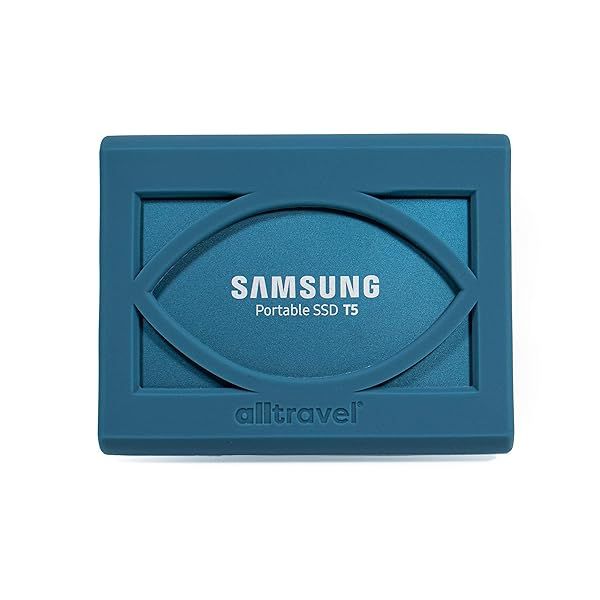 Alltravel SSD Bumper Sleeve for Samsung T5 - Shockproof Protection for 250GB to 2TB Drives