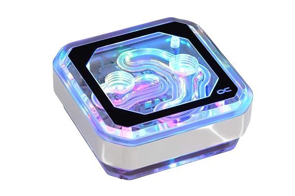 Alphacool 12947 Eisblock XPX Aurora: Premium Chrome Digital RGB Water Cooling CPU Block