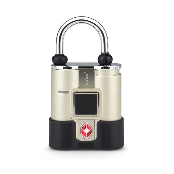 Aluratek Bio-Key TouchLock: TSA Approved Keyless Fingerprint Lock - All Weather Touchscreen Security