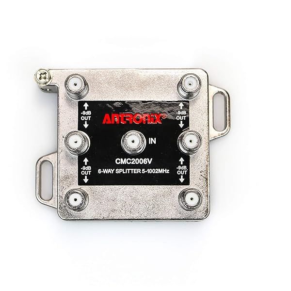 Antronix 6-Way RG6 Coaxial Splitter CMC2006V for HDTV - 1GHz 1002MHz Signal Boost