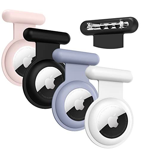 Apple AirTag Holder for Kids - 4 Pack GPS Tracker Case for Children, Elderly, Backpacks & Luggage