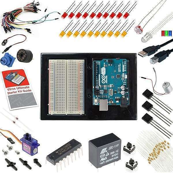 Vilros Arduino Uno Starter Kit: 190+ Components, Full Manual & Projects for Beginners