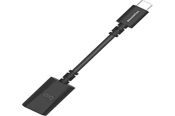 AudioQuest DragonTail Carbon USB A to C Adapter: High-Performance Connectivity Solution