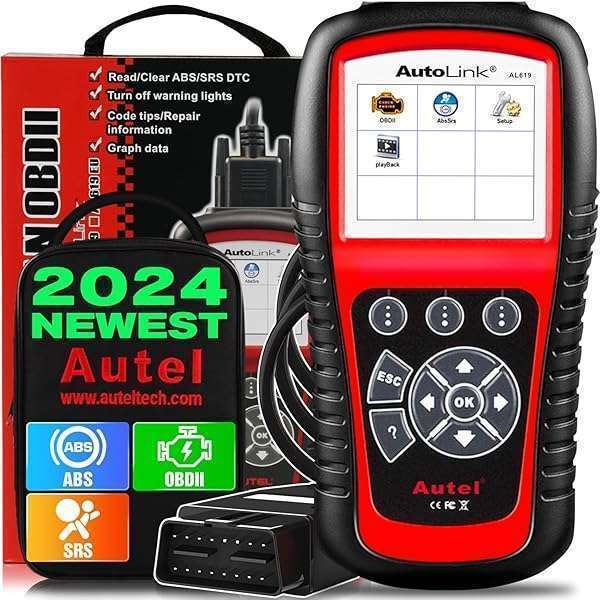Autel AutoLink AL619: Advanced OBD2 Diagnostic Tool for ABS & SRS - Read, Erase DTCs & Live Data Upgrade from AL519, ML519, ML619