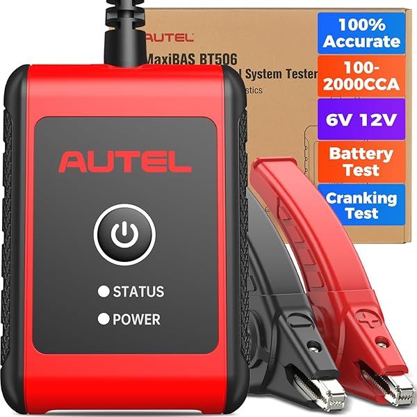 Autel MaxiBAS BT506: Accurate 6V/12V Battery Tester & Analyzer for All Cars - Fast Cranking/Charging Tests via App