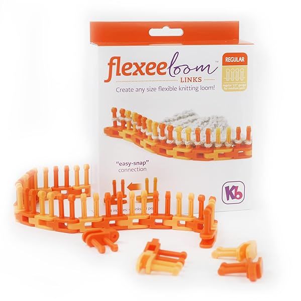 Authentic Flexee Loom Links - Regular Gauge for Medium Weight Yarn, 42 Links & 84 Pegs