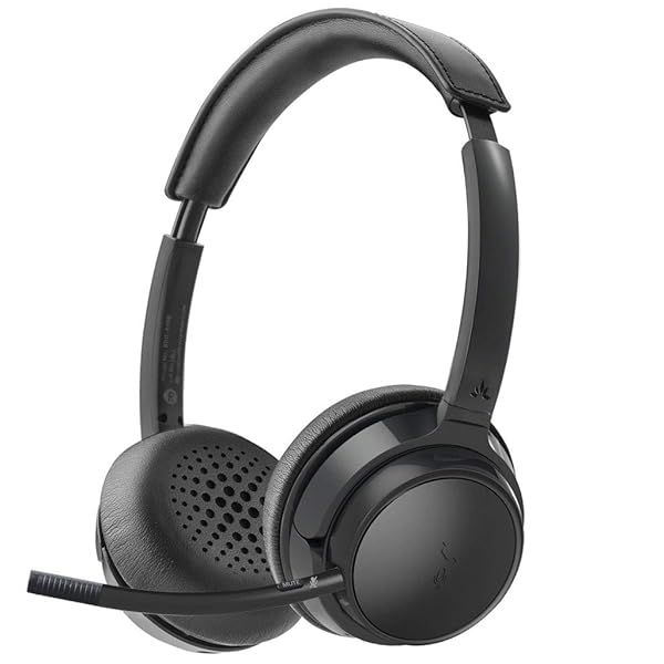 Avantree AH6B Bluetooth On-Ear Headphones: Premium Sound, 22H Playtime, Detachable Mic for Work & Home