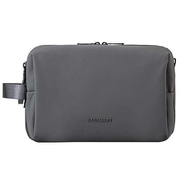 Buy BAGSMART Men's Toiletry Bag - Water-Resistant Travel Organizer Dopp Kit for Essentials in Grey