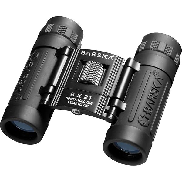 BARSKA Lucid 8x21 Compact Binoculars - Lightweight, High-Quality Optics for Outdoor Adventures