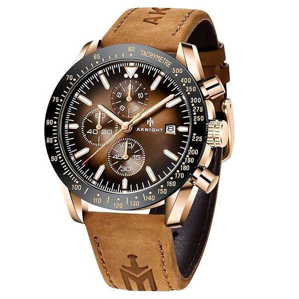 BENYAR Men's Stylish Quartz Watch: Waterproof, Scratch Resistant, Analog Chronograph for Business