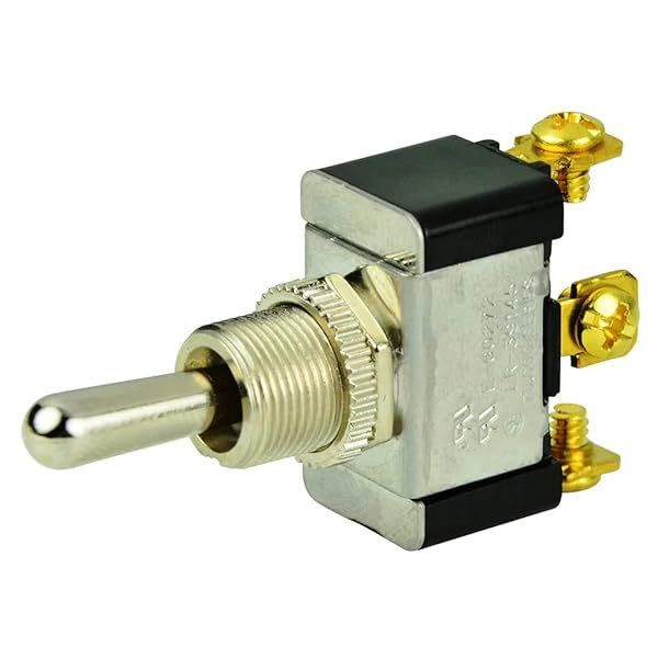 Buy BEP 1002004 SPDT Chrome Plated Toggle Switch - Durable (On)/Off/(On) for Reliable Performance