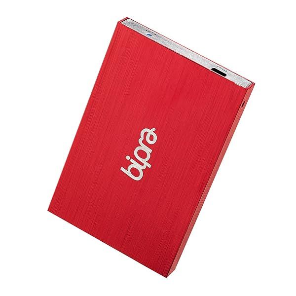 Buy BIPRA 320GB Portable External Hard Drive - 2.5 Inch USB 2.0 - Red - Fast Storage Solution