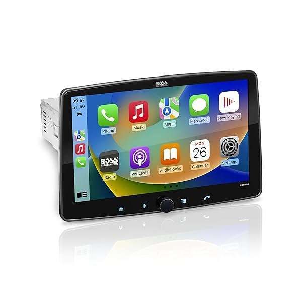 "Upgrade Your Ride: BOSS BCPA10 Car Stereo with Wireless Apple CarPlay & Android Auto, 10.1" Touchscreen & Bluetooth"