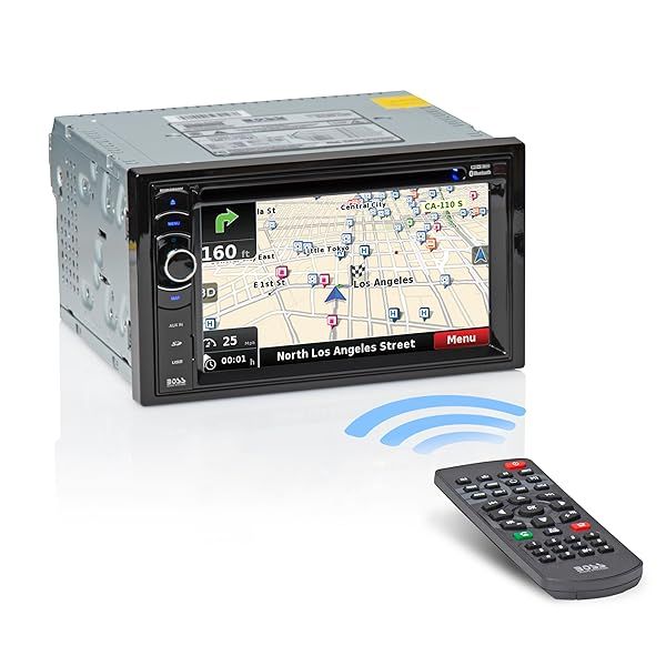 "BOSS BV9386NV Car GPS Navigation: Double Din, Bluetooth, 6.2" Touchscreen, MP3/CD/DVD, USB/SD/AUX, Hands-Free Calling"