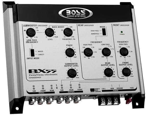 Upgrade Your Sound: BOSS Audio BX55 2/3 Way Pre-Amp Car Crossover with Remote Subwoofer Control