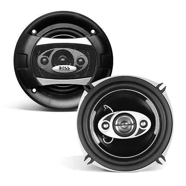 "Upgrade Your Ride: BOSS P55.4C 5.25" Car Stereo Speakers - 300W, 4-Way Coaxial, Full Range Audio"