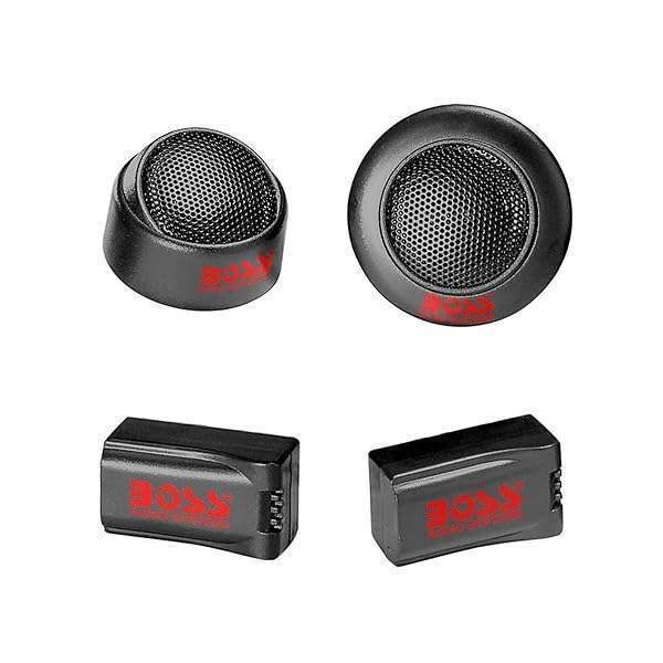 BOSS Audio TW15 Car Tweeters - 250W Pair with 1-Inch Drivers & Crossovers - Premium Sound Upgrade