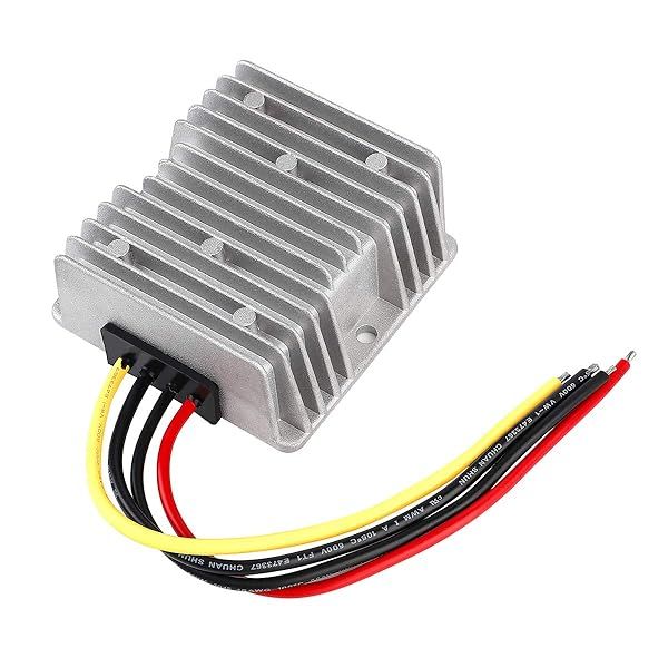 Waterproof DC to DC Voltage Reducer for Golf Carts - BZONE 48V to 12V Buck Converter (10A)