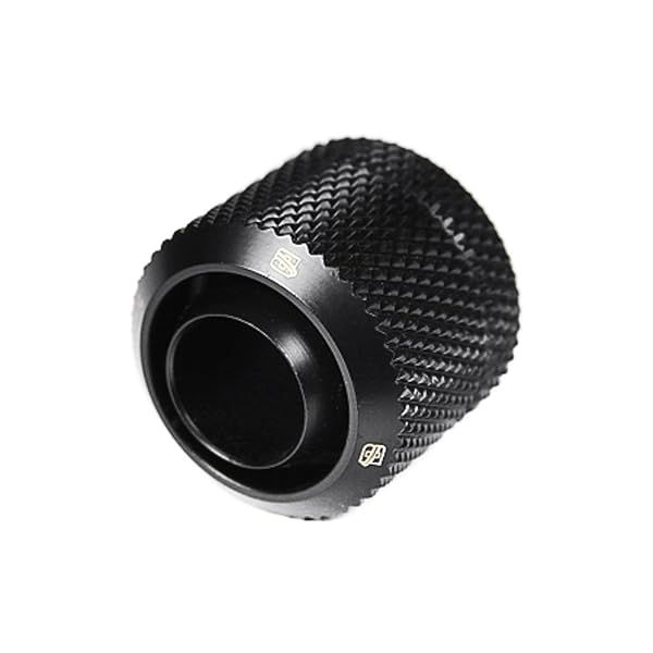 "Barrow G1/4" to 3/8" ID Compression Fitting for Soft Tubing - Black, 1/2" OD"
