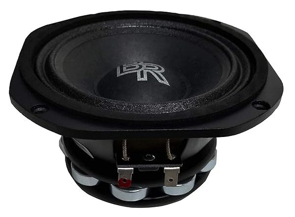 "High-Power Bass Rockers Neodymium Speakers - 5.25" BRM5ND, 8 Ohm, 90.2dB for Car, Home & Office Audio"